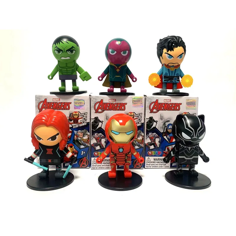 S Iron Man Hulk Black Widow Doctor Strange Black Panther Vision Wall Climbing Wallclimbing Doll Toy