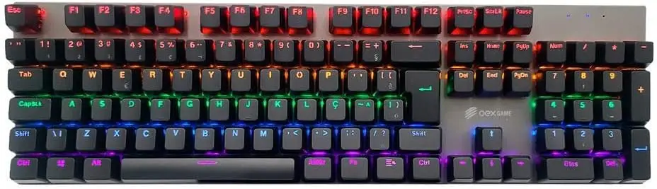 

Gamer Nysus Mecanico Rainbow TC608 Preto teclado mecânico gamer