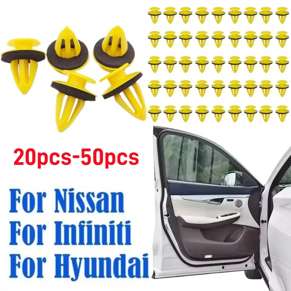 

50 Шт., Крепежные Детали Для Обшивки Дверной Панели Автомобиля, Зеленые Фиксаторы