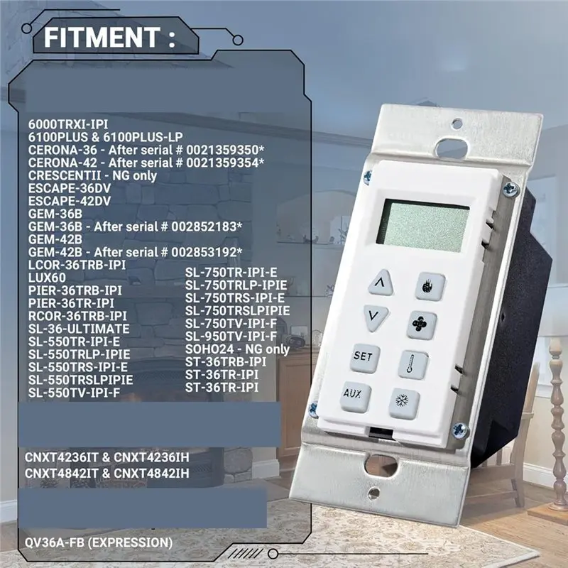MCGS-HTI-12-007 Переключатель настенного управления в сборе для Heat N Glo для газовых каминов Quadrafire, опоры для объектов NG и LP (art.: 3920d2d39af21) - 3920d2d39af21