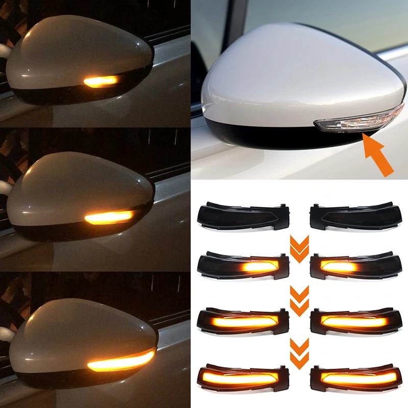 

For Peugeot 508 SW For Citroen DS5 C4 Picasso Grand Picasso II Side Mirror Light Turn Signal Rear Review Indicator Lamp Amber