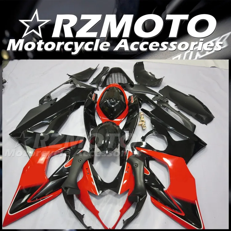 

Литьевая пресс-форма, новый комплект обтекателей из АБС-пластика для Suzuki GSX-R 1000 K5 2005 05 06, комплект обтекателей черного и красного цвета