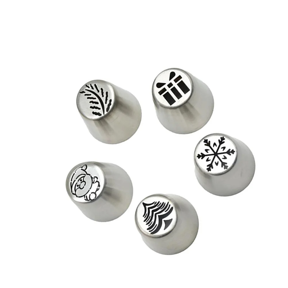 

Cake Tips Icing Piping Cream Nozzle Christmas Nozzles Tools Frosting Decorating Baking Decoration Mouth Squeeze Sauce Cupcake