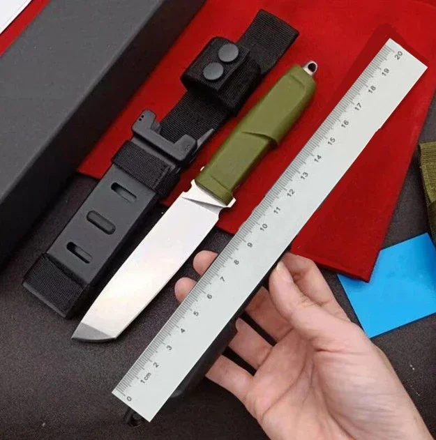 Exr GiantMab нож с прямым фиксированным лезвием N690 нейлоновая ручка из стекловолокна