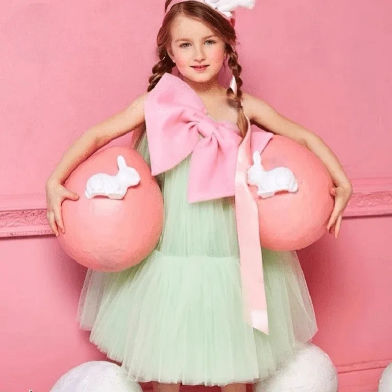 Модное платье-пачка принцессы для маленьких девочек фатиновое платье с