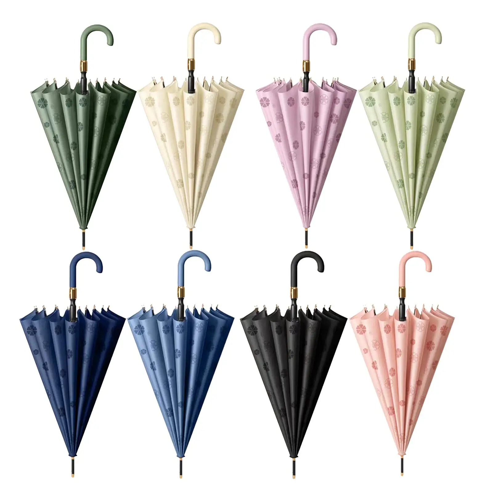 Зонт с длинной ручкой цветами в контакте водой автоматический зонтик от дождя