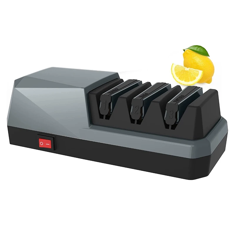 

Electric Knife Sharpener- Knife Sharpeners, 3 Stage Electric Knife Sharpener, 3-Stage, EU Plug
