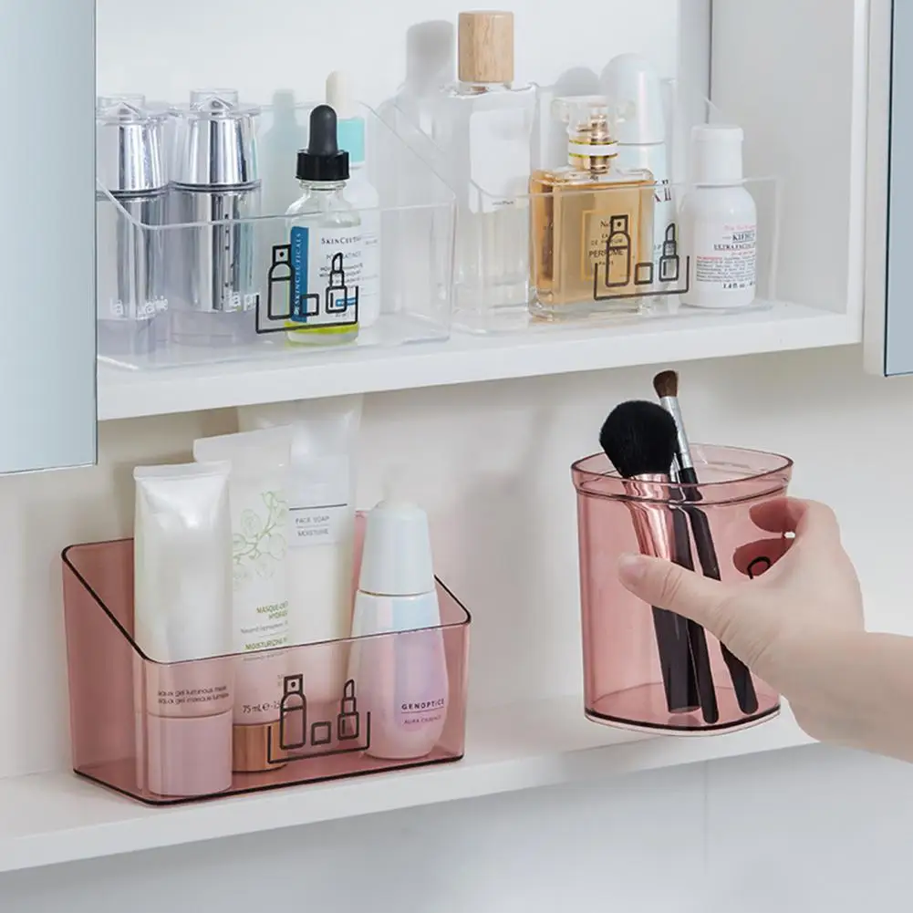 

Reusable Modern Empty Wide Cosmetic Organizer Smooth Organizer Box Sturdy for Bathroom