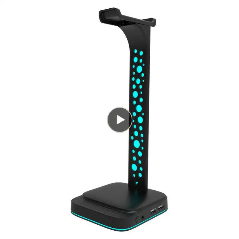 

Rgb Headphone Stand Rgb Luminous Rgb Game E-sports Headset Bracket Headphone Hook For Ps5 Gamepad Hook For Ps5 Headphone Stand