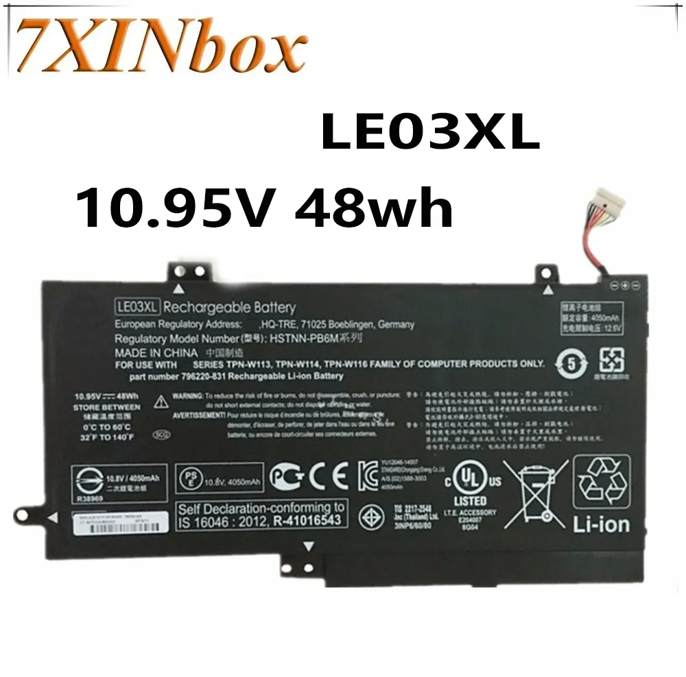 Фото 7XINbox LE03XL 10,95 В 48 Втч оригинальный аккумулятор для ноутбука HP Envy x360 m6-w010dx m6-w101dx M6-W102Dx m6-w103dx 796220 -541 LE03 №1