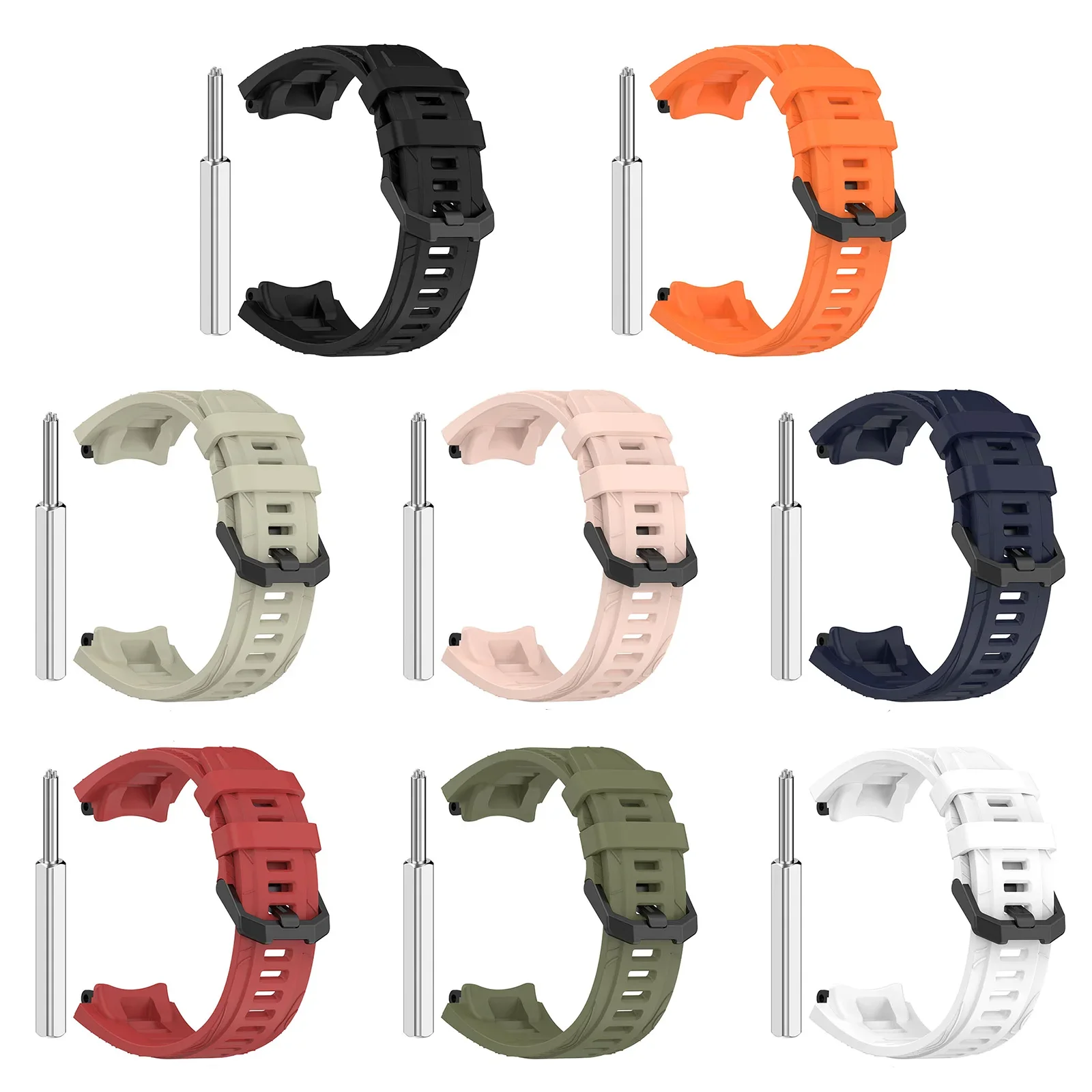 Силиконовый ремешок для умных часов Huami Amazfit T-Rex 3, спортивные ремешки, ремешок для T-Rex 3 A2322, сменный браслет, аксессуары (art.: 3920dc40c3ec6) - 3920dc40c3ec6
