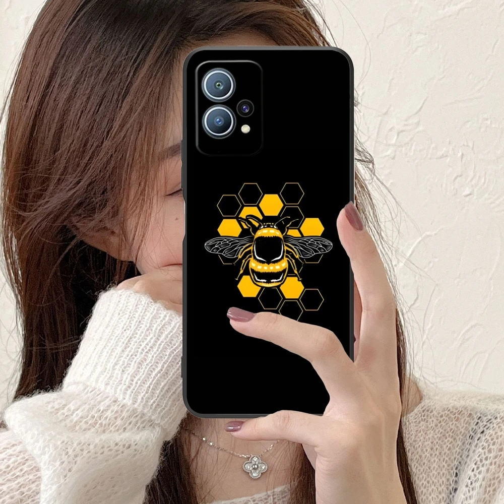 Чехол для мобильного телефона Bee Beehive Huawei P60 P50 P40 P30 P20 P10 P9 P8 Pro Lite Plus черный мягкий