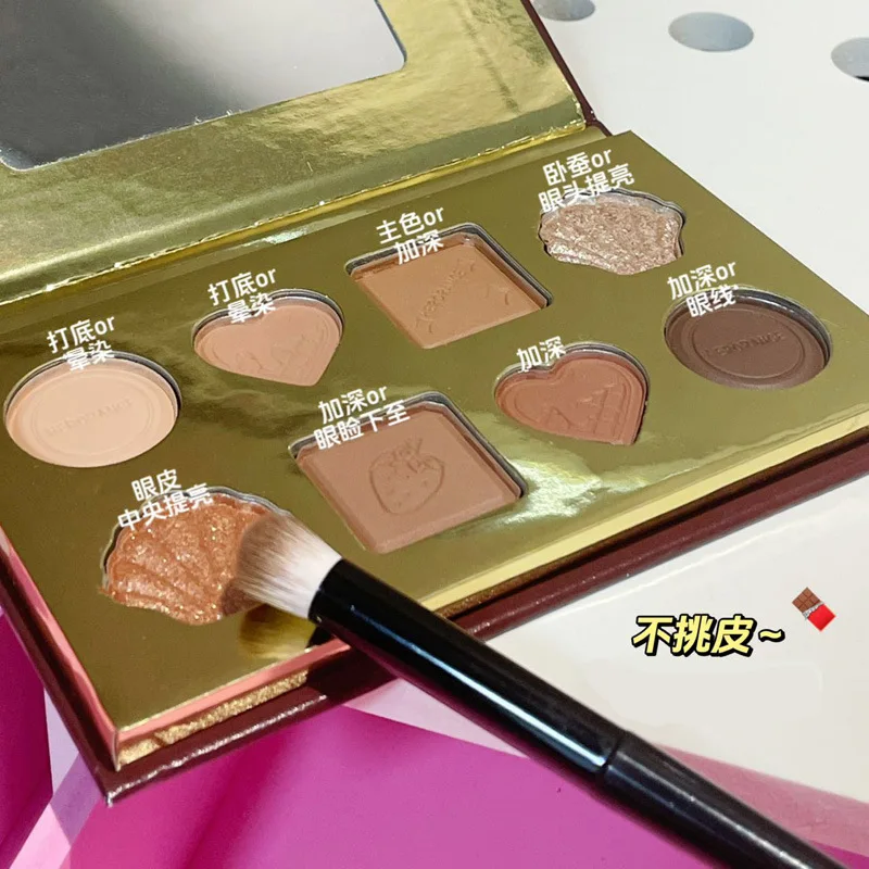 Палитра теней для век 8 цветов матовые нюдовые тени макияж сверхгибкие