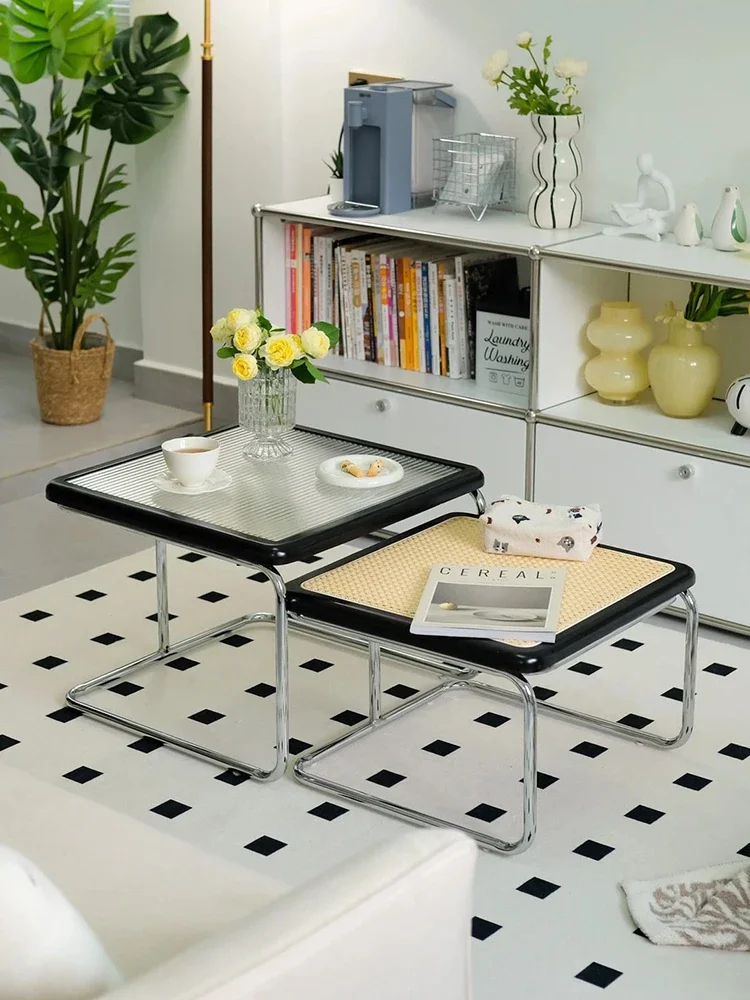 Угловой чайный столик для гостиной комбинированный стол Muebles