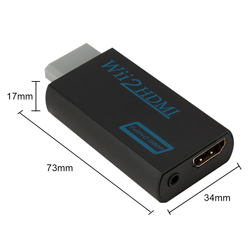 Полный HD 1080P Wii в HDMI-совместимый адаптер конвертер 3 5 мм аудио для ПК HDTV монитора 2 |