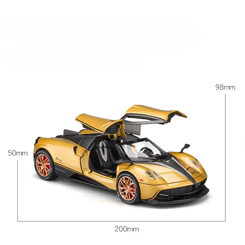 1:22 Pagani Huayra Dinastia China Dragon Supercar из сплава автомобильная игрушка металлическая