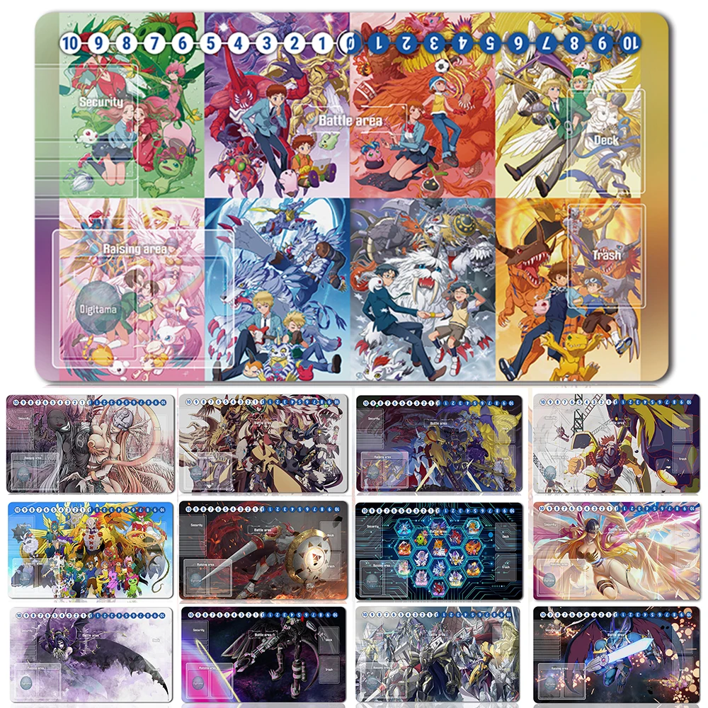 

81310565 - Board Game DTCG Playmat Table Mat Size 60X35 cm Mousepad Play Mats Compatible for Digimon TCG CCG RPG