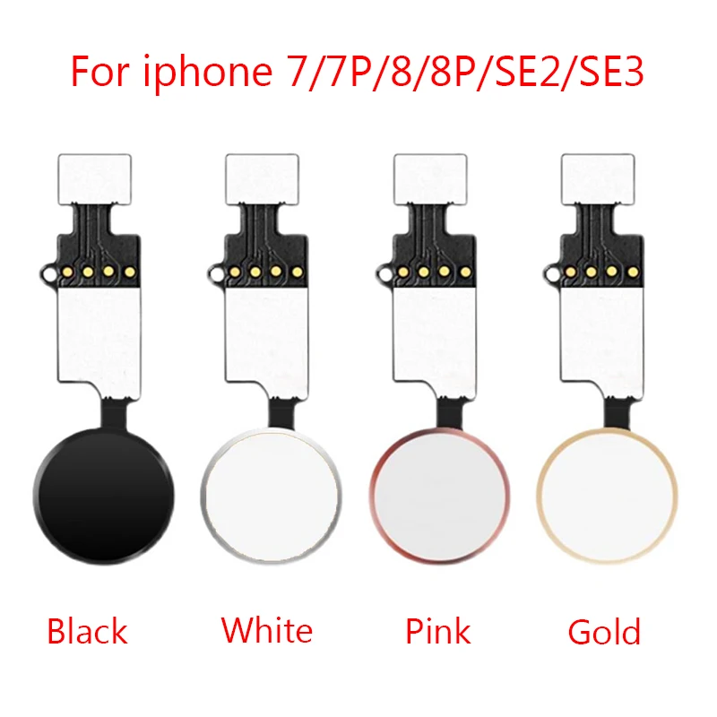 

JC YF Universal Home Button Flex Cable For iPhone 7 8 Plus SE 2020 SE2 SE3 7P 8P Menu Key Return Function Solution No Touch ID