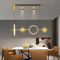 circle rings led pendant for home dining room kitchen island bar nordic decoration style dine indoor lighting ceiling chandelier