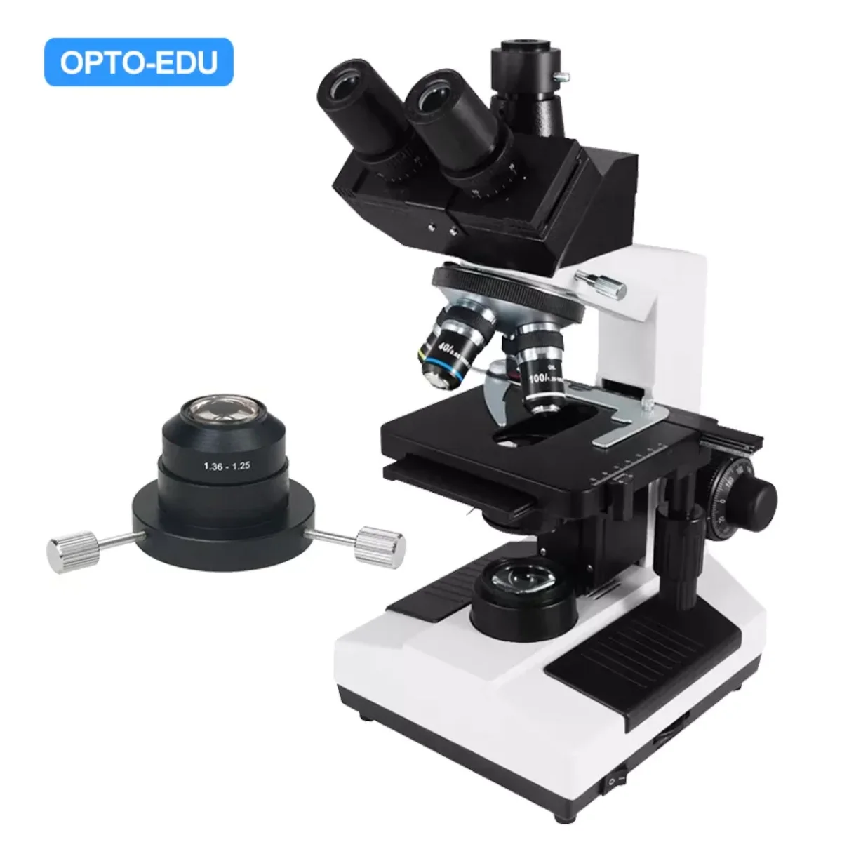 

OPTO-EDU A10.1007 40-1000x trinocular live blood analysis Dark Field Microscope