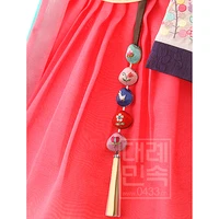 hanbok accessories pendant real shell hand embroidery pendant childrens hanbok pendant
