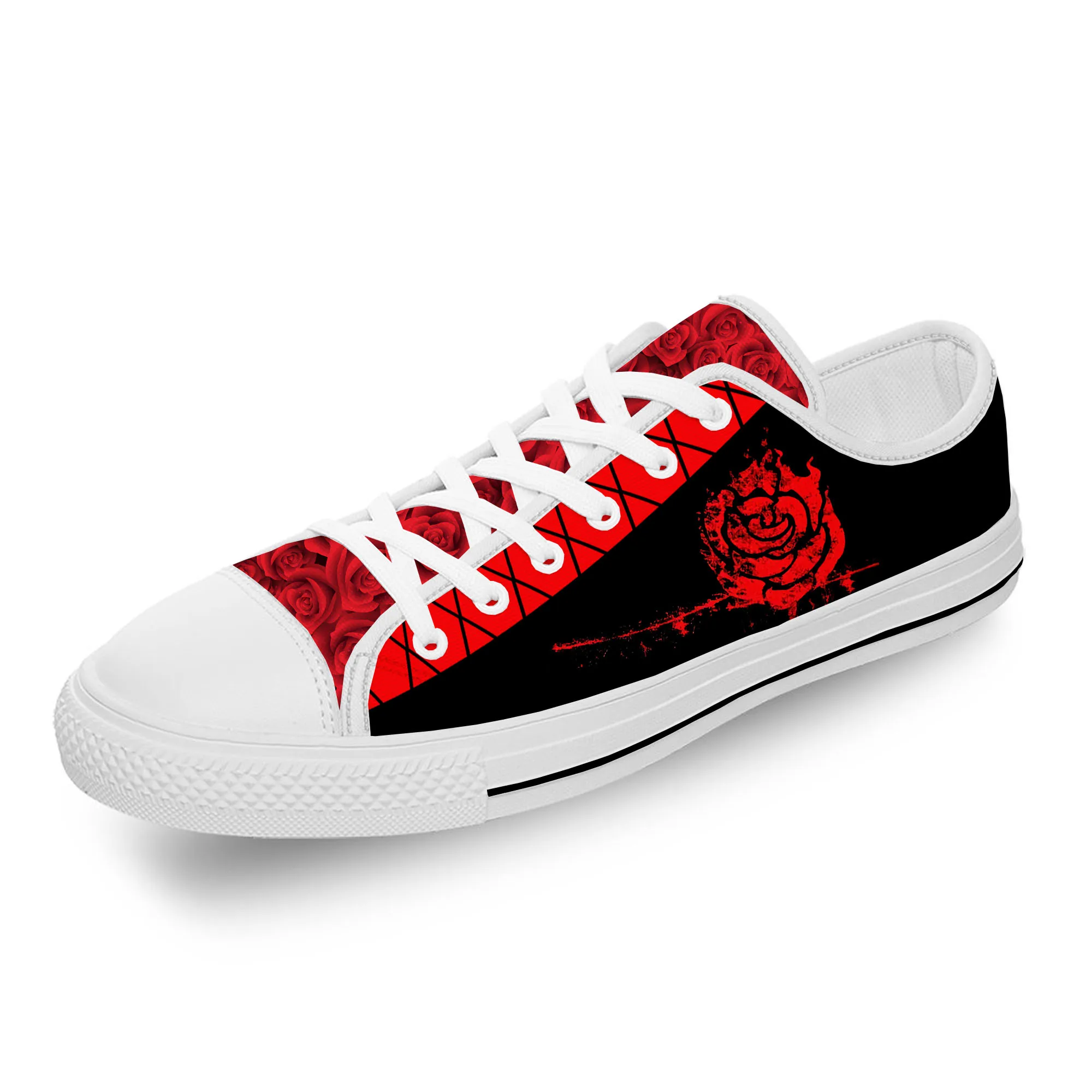 

Ruby Rose Low Top Sneakers Mens Womens Teenager Casual Shoes Canvas Running 3D Print Shoes Cosplay Breathable Lightweight shoe