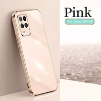 electroplated cover case for a54 6 51inch soft silicone lens protection for oppo appo a 54 a54 cph2239 shell coque