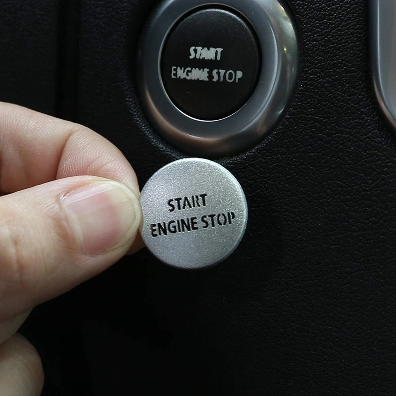 Наклейка на кнопку переключателя Newengine Start Stop для LR4 Discovery 4 и Land Rover Range Sport 2010-2013