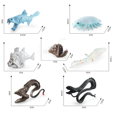 Модели искусственных животных, фигурки героев, миниатюрные аквариумные познавательные обучающие детские игрушки для детей, подарки