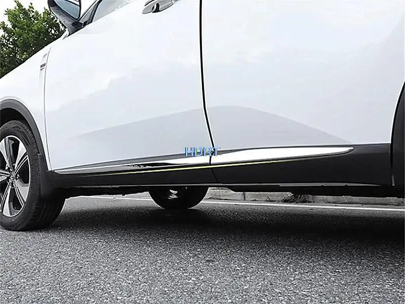 

Блестящая серебряная накладка на дверь, боковые ворота, отделка, полоса, молдинг кузова, юбка, чехол для Changan CS55 Plus 2022 +, аксессуары для интерьера