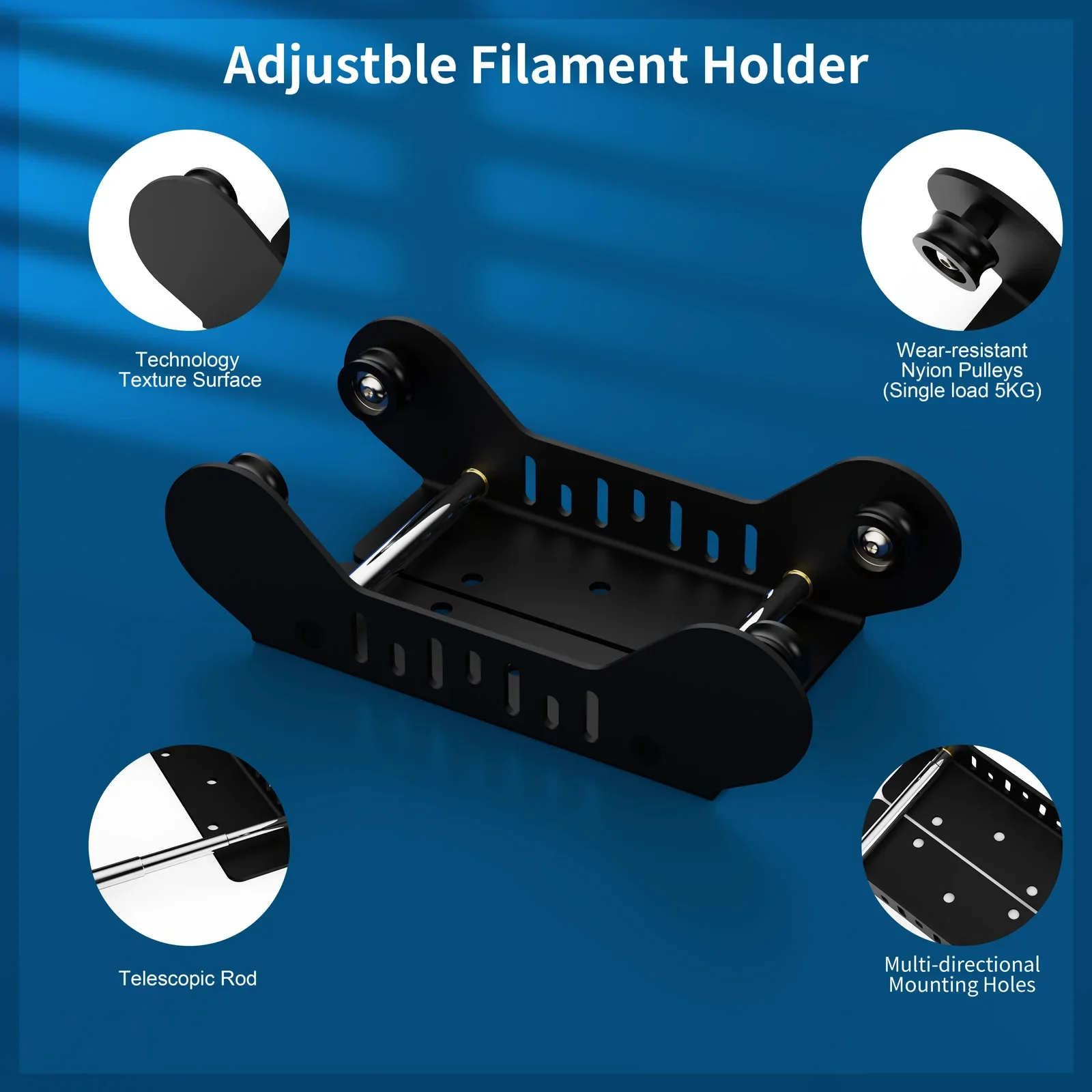 Suporte do filamento para a impressora 3d вспомогательный материал для pla/abs/petg/tpu largura 56-150 мм 1 кг/2 кг/3