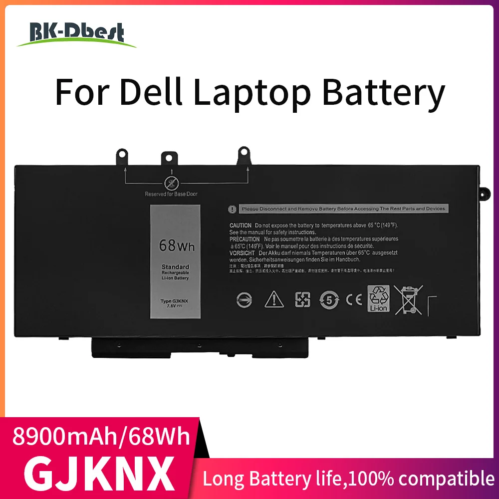 BK-Dbest 7 4 v 68wh Аккумулятор для ноутбука GJKNX Dell Latitude 5590 5580 5495 5491 5490 5488 5480 5288 5280 E5580 Series