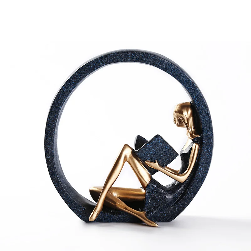 

Статуэтка из смолы для леди, подарок для читателей, учителей, современный декоративный предмет для дома, офиса, стола и рабочего стола, 1 комп...