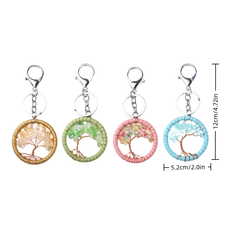 

Tree of Life Jewelry Pendant Keychain Wind Dream Catcher Key Chain Women Girls Handbag Backpack Hanging Ornaments Craft Gift