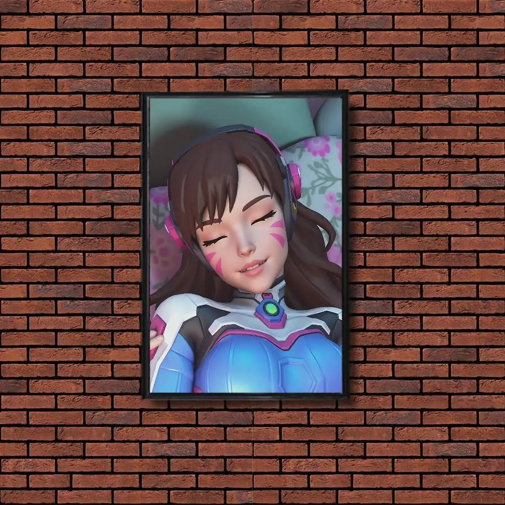 Постер Tracer game D Va Overwatch, модный настенный декор для кофейни, офиса, бара, лучший подарок, качественная наклейка, напечатанная на бумаге PP (art.: 3920dc4a9f5b5) - 3920dc4a9f5b5
