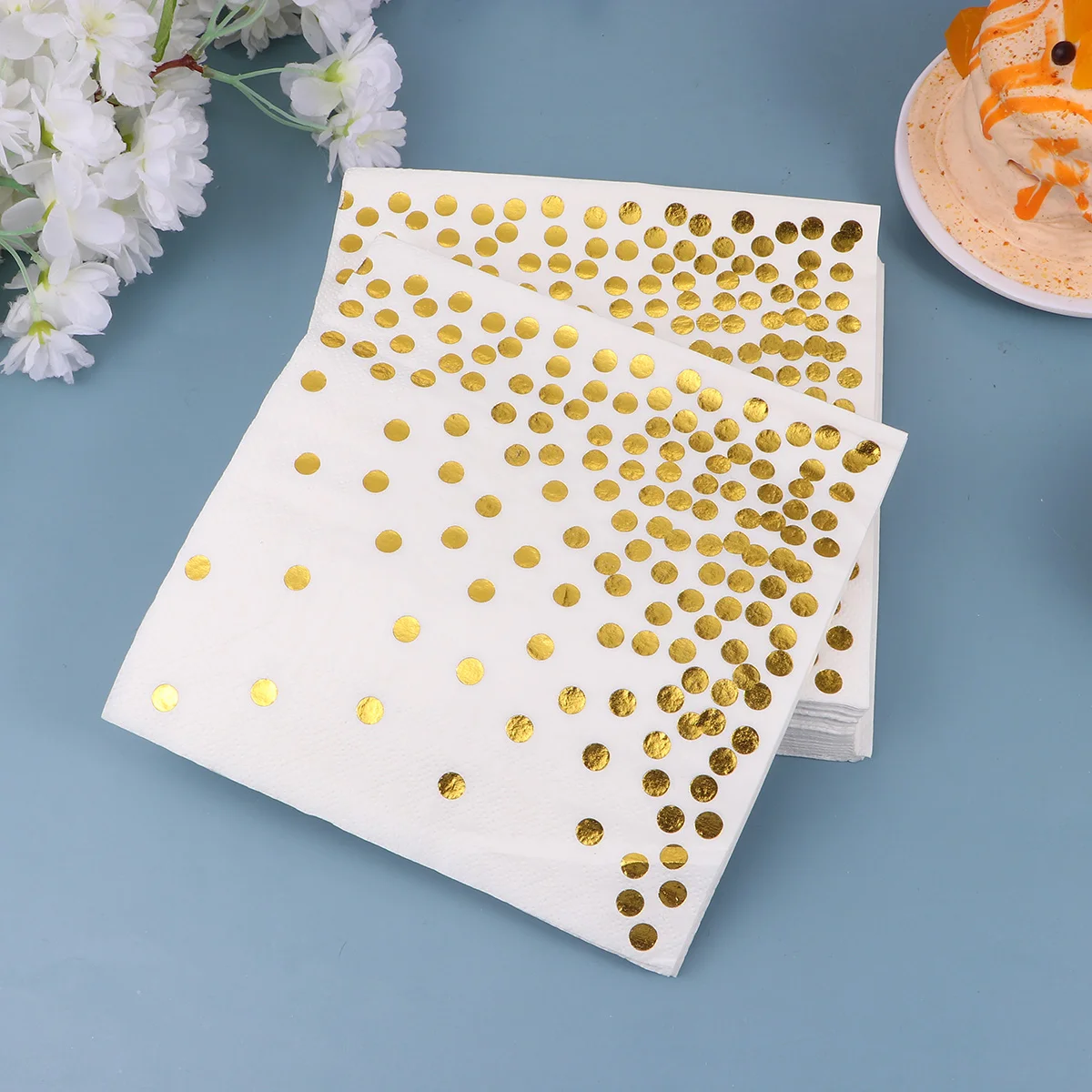 Бумажные салфетки для ужина свадьвечерние одноразовые печатные украшения кухни