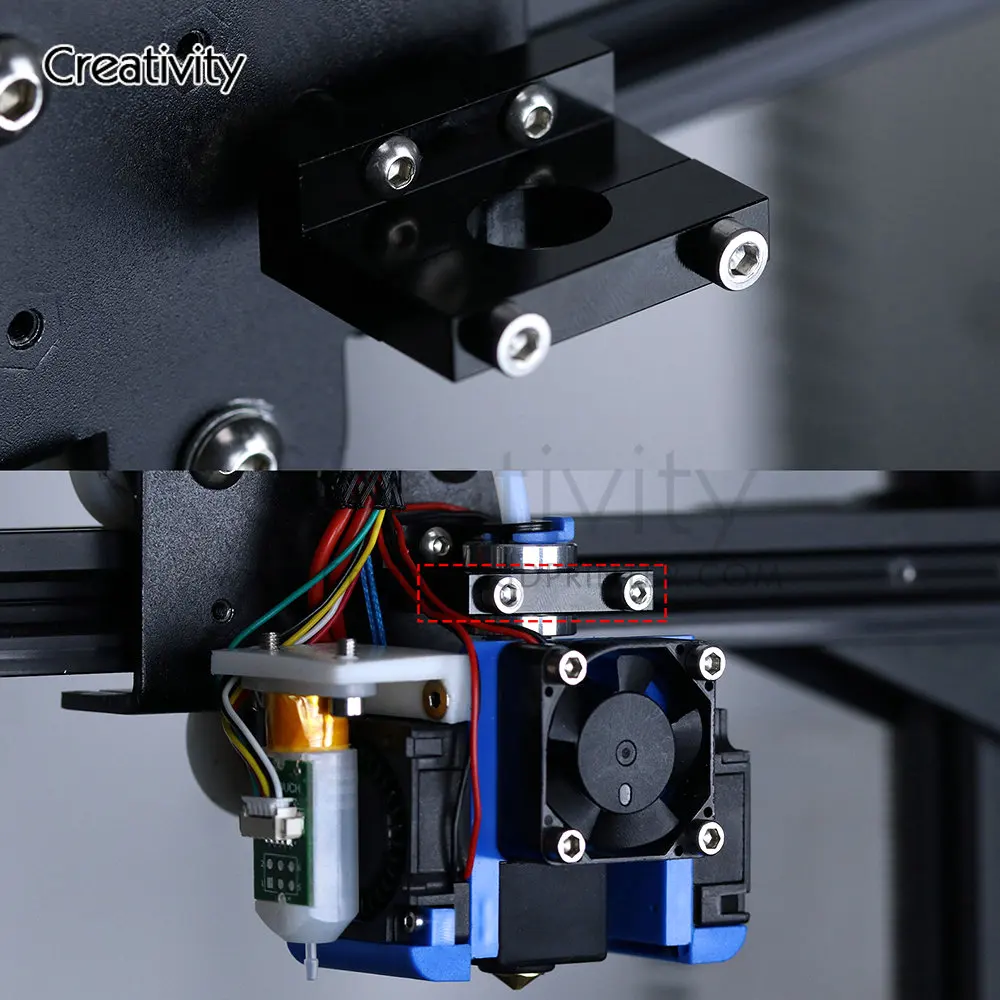 Алюминиевый кронштейн для J-head Hotend V6 to CR10 E3d volcano крепление печатной головки детали