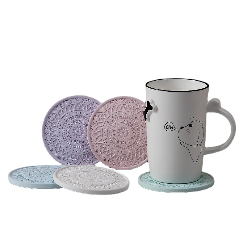 1 шт. круглые впитывающие подставки из диатомита влагостойкий коврик для чашки