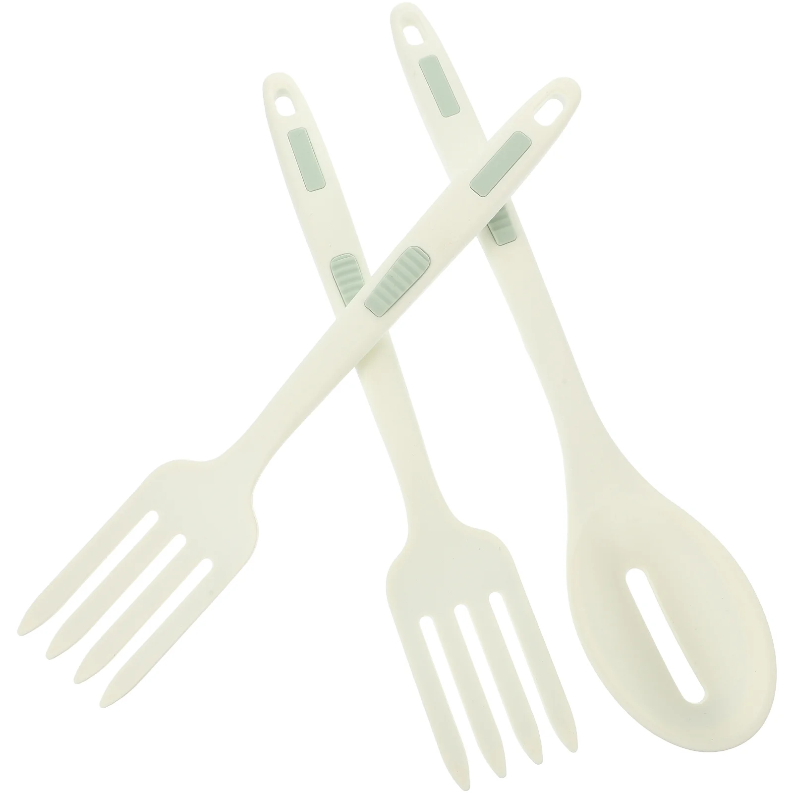 

1 Sets Serving Spoon Silicone Spoon Excellent Pasta Fork Silicone Fork for Kitchen Cooking