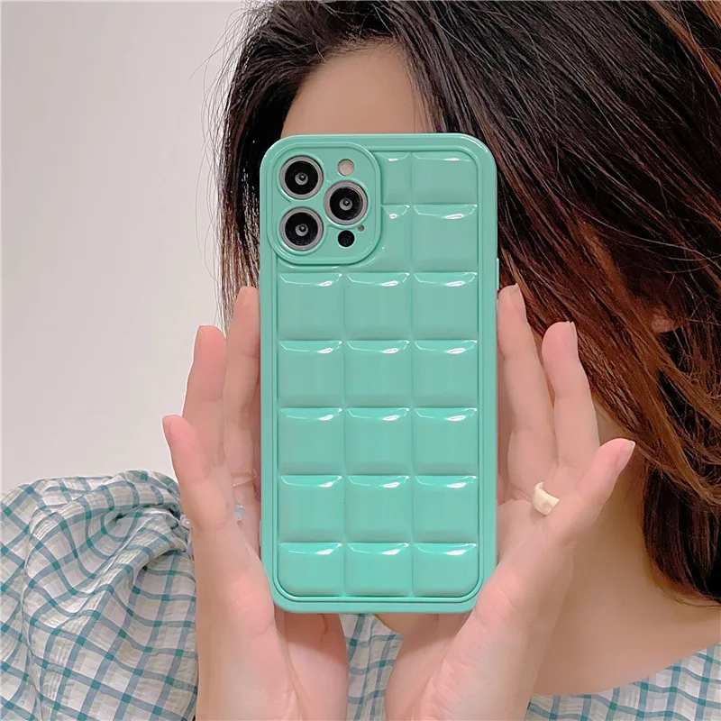 

Creative Mint Green Chocolate Phone Case Cover for IPhone 14 Plus 11 12 13 14 Pro X XR XS Max Shockproof Case for IPhone 14 Case