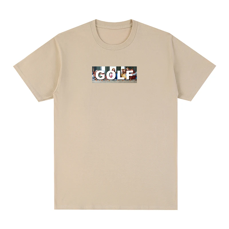 golf wang Da Vinci The Last Supper Tyler The Creator Skate Hip Hop T-shirt Cotton Men T shirt New TEE TSHIRT Womens Tops