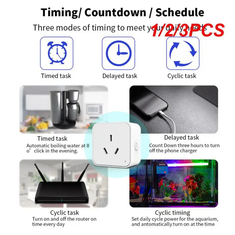 

Умная розетка с Wi-Fi, 1/2/3 шт.