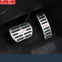 car styling interior gas brake panel cover sticker for trumpchi gs8 2017 2020 gac 2021 aluminum alloy cover accessories for lhd
