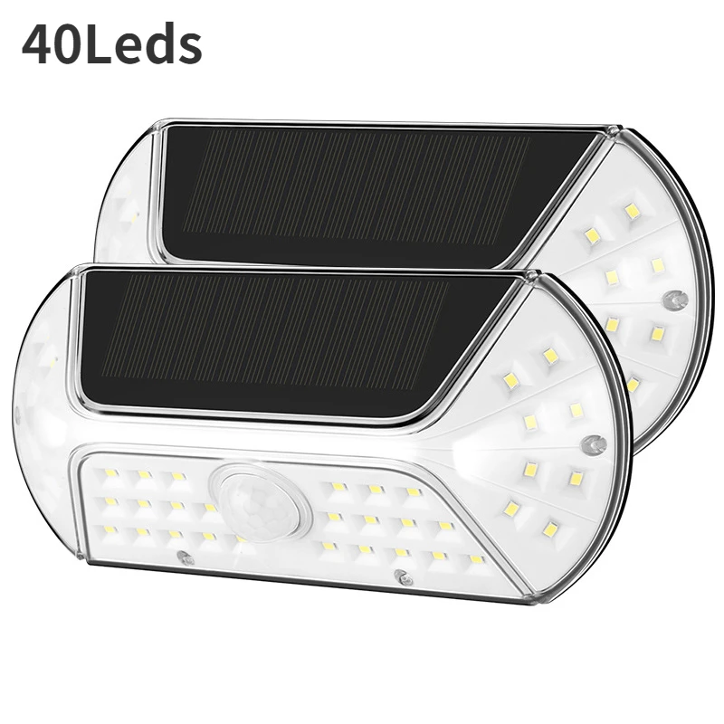 

Led Lamp with Motion Sensor Outdoor Solar Powered Light External Wall Lamps Courtyard Garden Fence Lighting Fully Waterproof