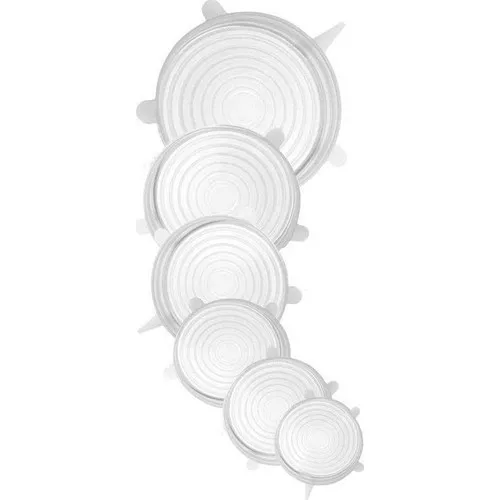 Силиконовая растягивающаяся крышка 6 дюймов для консервантов пищевых продуктов