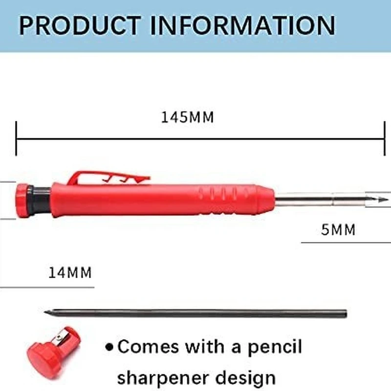 Твердый плотничный карандаш Деревообрабатывающие инструменты механический 3