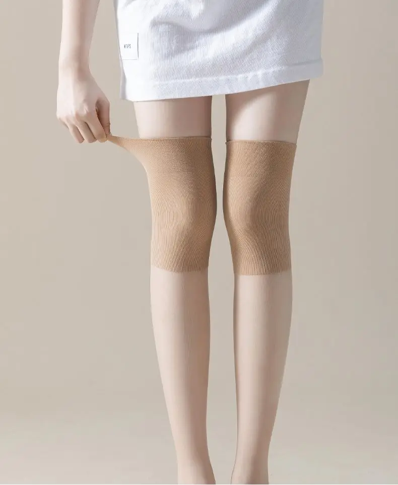 Yasuk All Season Women Female Solid Sexy Casual Comfortable Soft Heigh Tube Silk Stockings Pile Slim Socks Thin Warm Knee 3Pcs