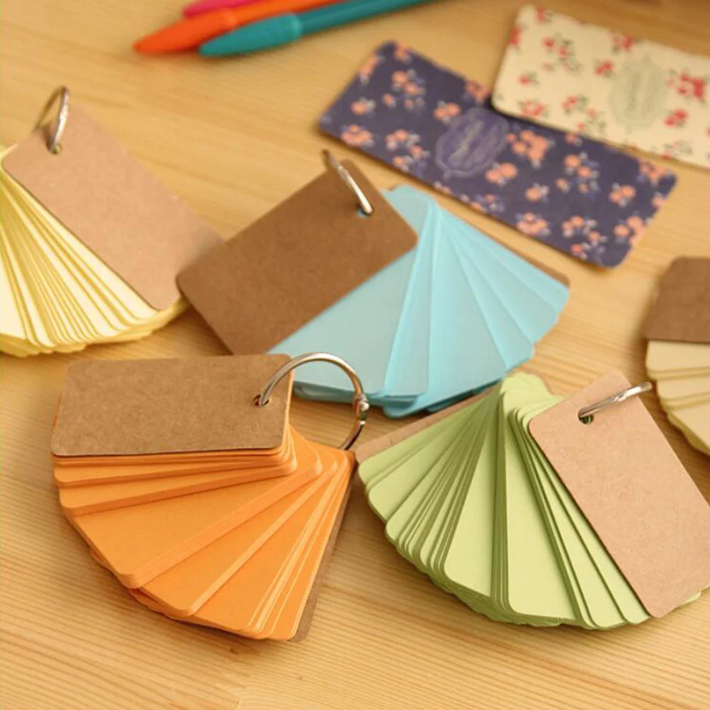 4 Pcs Note Pad Memo Pad Notes Small Plan Book Scetch Pad Note Name Flashcard Tearable