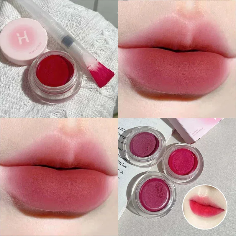 7 цветов копченая Сливовая Красная губная грязь нюдовый коричневый матовый мусс