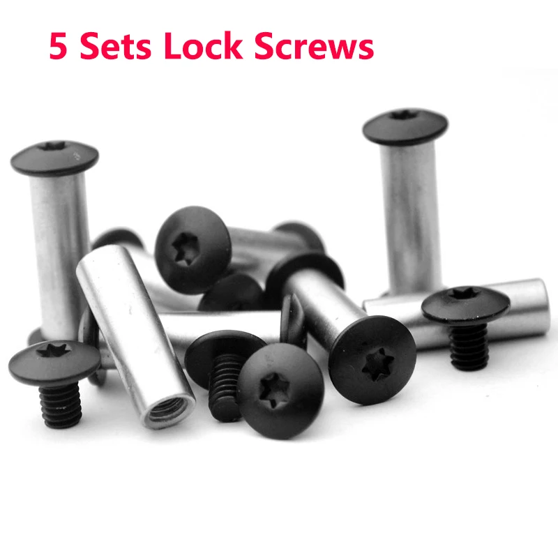 

5 комплектов 6 мм отверстие Т8 звездообразная головка M3.5 складной нож из нержавеющей стали Ручка шпиндельные винты ось блокировки заклепки Сделай Сам аксессуары для изготовления